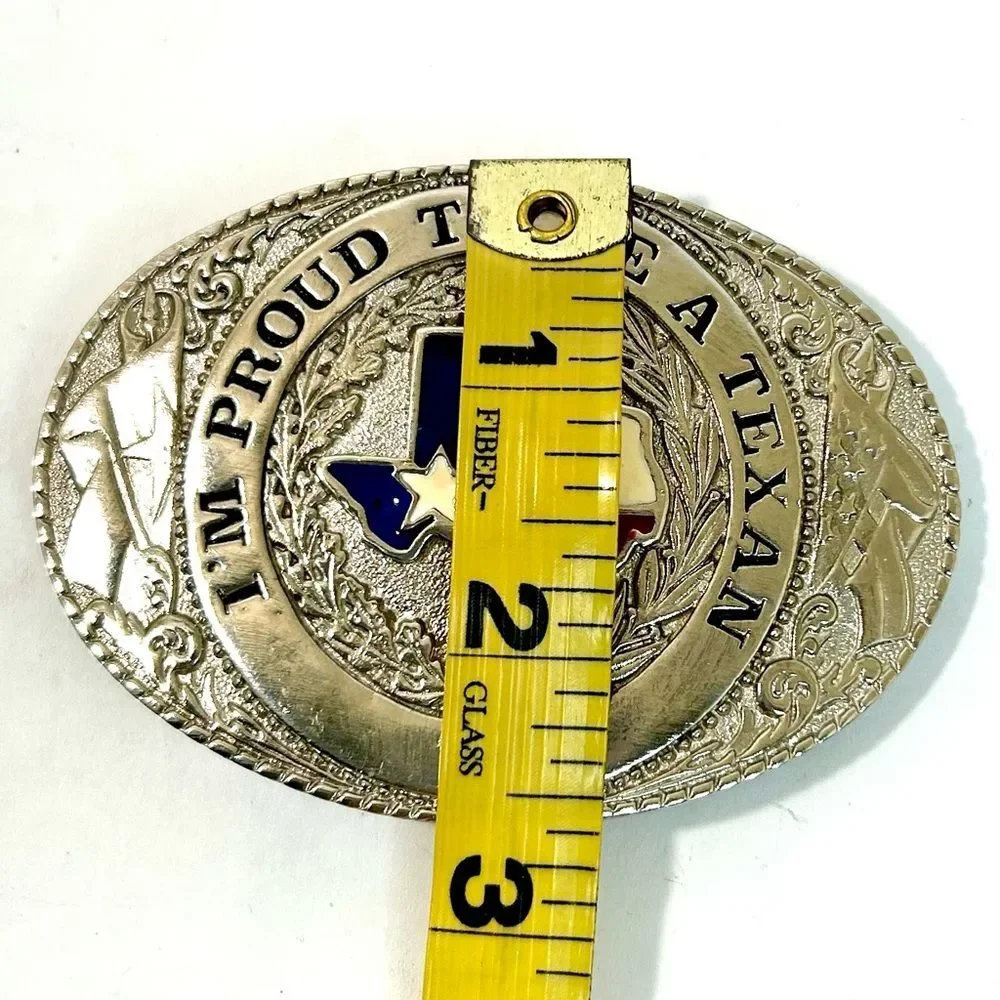I'm Proud To Be A Texan Belt Buckle VINTAGE 1986 Limited Edition #7807